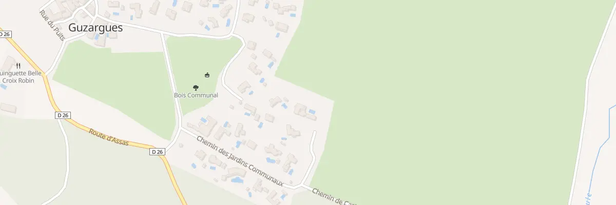 Plan du 107B Che des Jardins Communaux à Guzargues