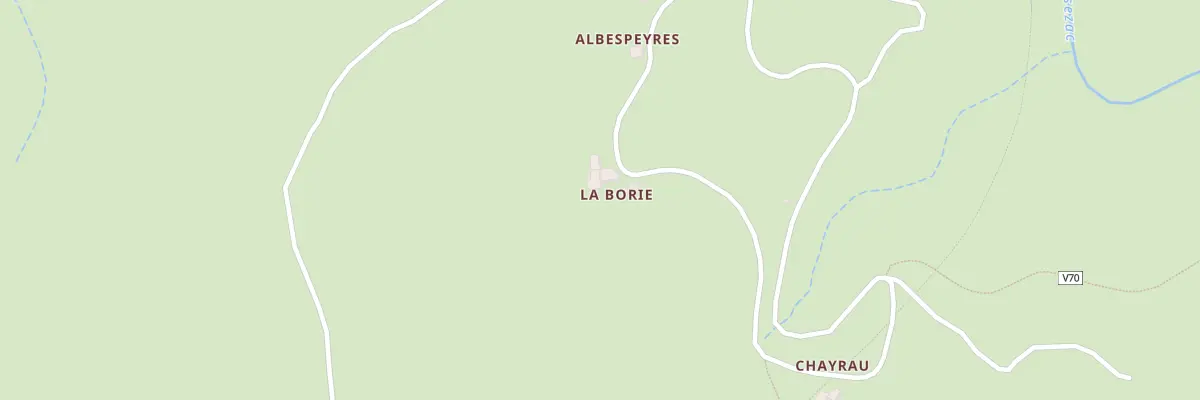 Plan du 5031 Albespeyre à Prévenchères