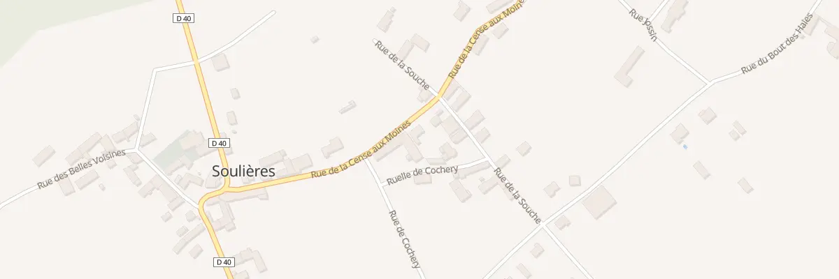 Plan du 6 Rue de la Cense aux Moines à Soulières