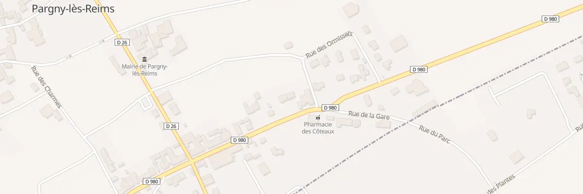 Plan du 16 Rte de Dormans à Pargny-lès-Reims