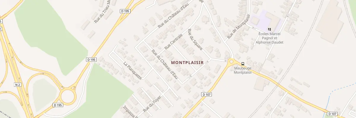 Plan du 7 Rue du Nord à Maubeuge