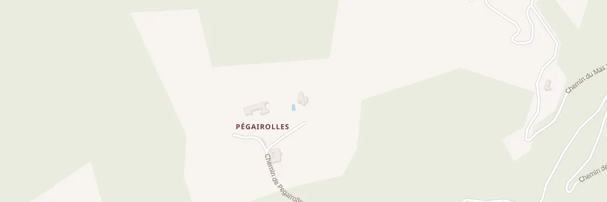Plan du 421 Che de Pegairolles à Mialet