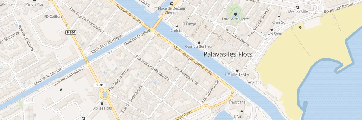 Plan du 12 Quai Georges Clemenceau à Palavas-les-Flots