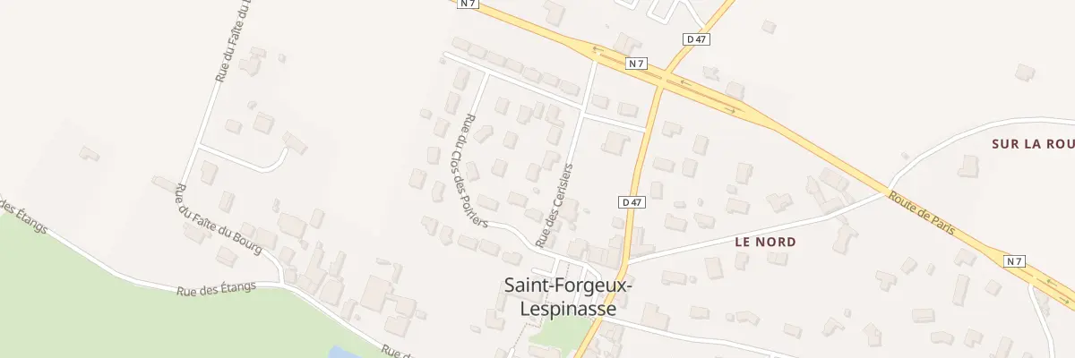 Plan du 71 Rue des Cerisiers à Saint-Forgeux-Lespinasse