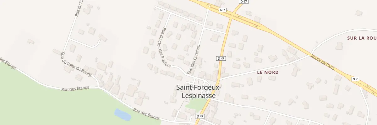 Plan du 20 Rue du Clos des Poiriers à Saint-Forgeux-Lespinasse