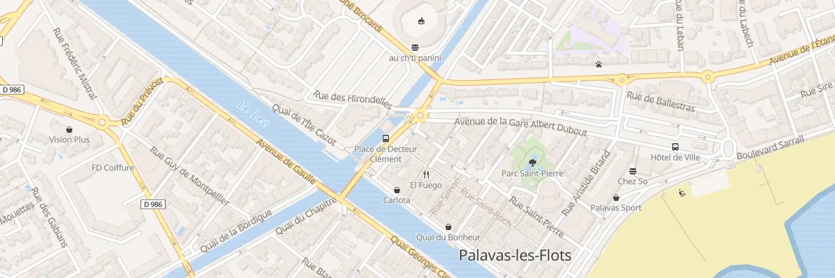 Plan du 33 Rue Saint Pierre à Palavas-les-Flots