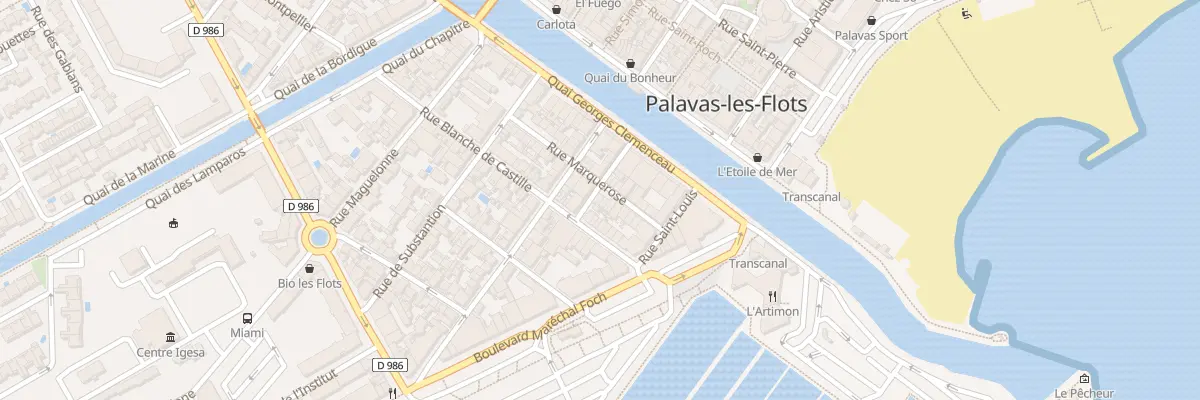 Plan du 13 Rue Marquerose à Palavas-les-Flots