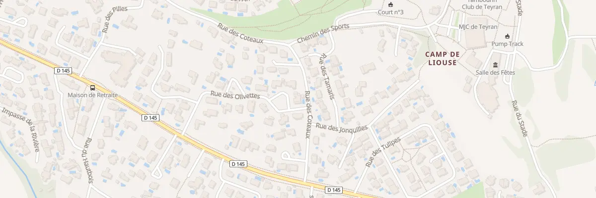 Plan du 2 Rue des Olivettes à Teyran