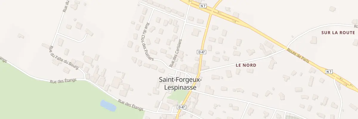 Plan du 34 Rue des Cerisiers à Saint-Forgeux-Lespinasse