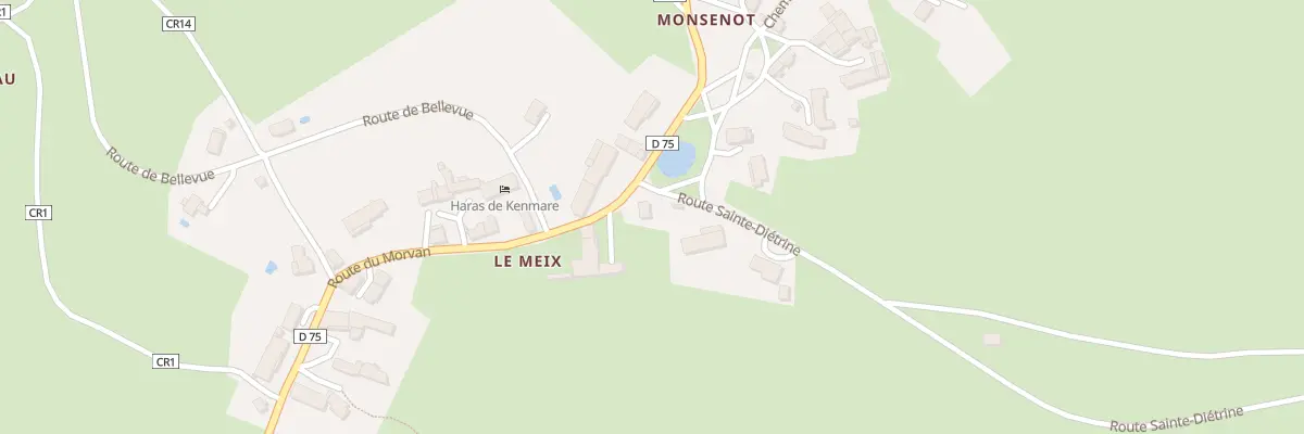 Plan du 2 Rte Sainte Diétrine (le Meix) à Saint-Germain-des-Champs