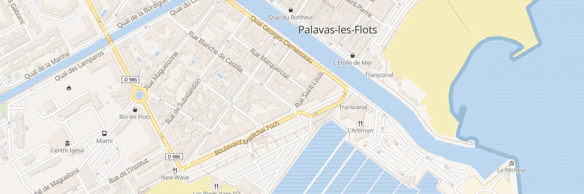 Plan du 2 Rue Blanche de Castille à Palavas-les-Flots