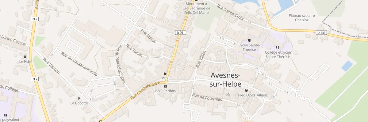 Plan du 9 Rue des Petits Degres à Avesnes-sur-Helpe