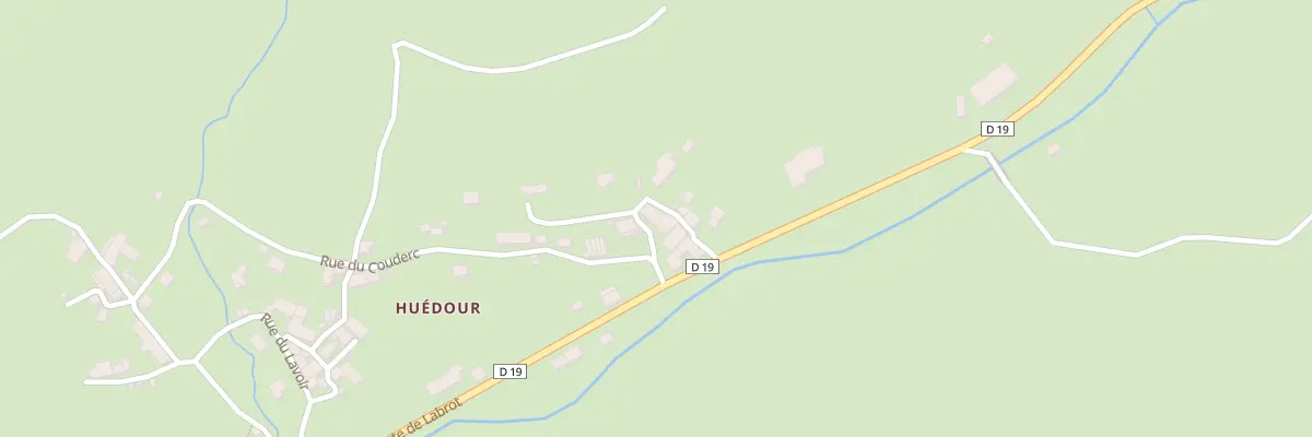 Plan du 5053 Huedour à Saint-Étienne-de-Lugdarès