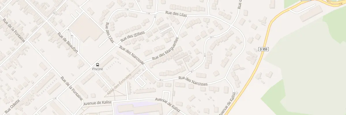 Plan du 16 Rue des Marguerites à Hautmont