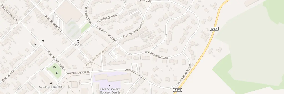 Plan du 11 Rue des Narcisses à Hautmont