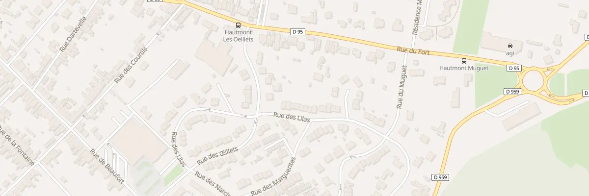 Plan du 27 Rue des Lilas à Hautmont