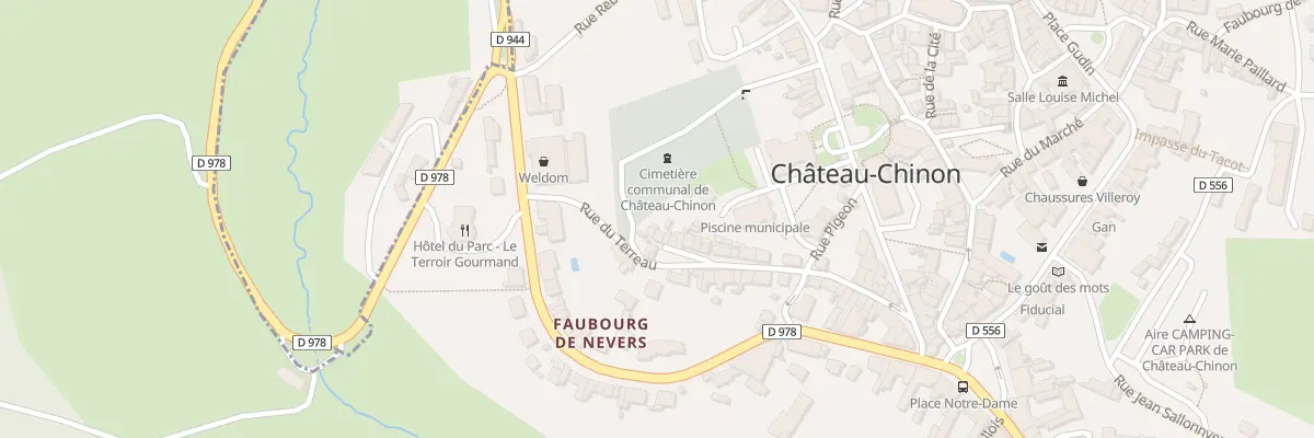Plan du 38 Rue du Terreau à Château-Chinon (Ville)