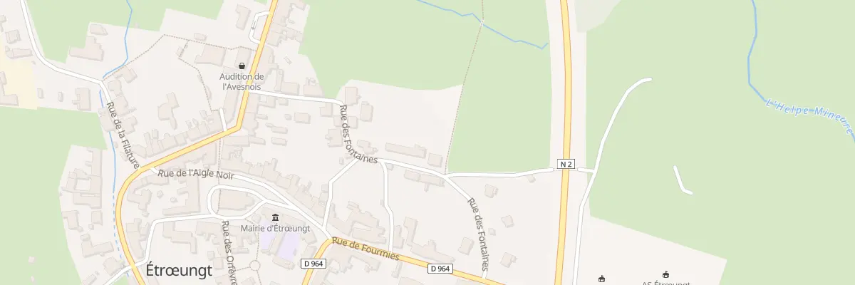 Plan du 29 Rue des Fontaines à Étrœungt