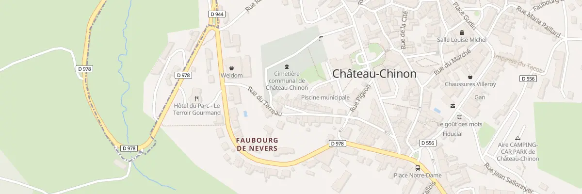 Plan du 34 Rue du Terreau à Château-Chinon (Ville)