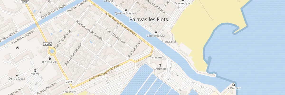 Plan du 2 Quai Georges Clemenceau à Palavas-les-Flots
