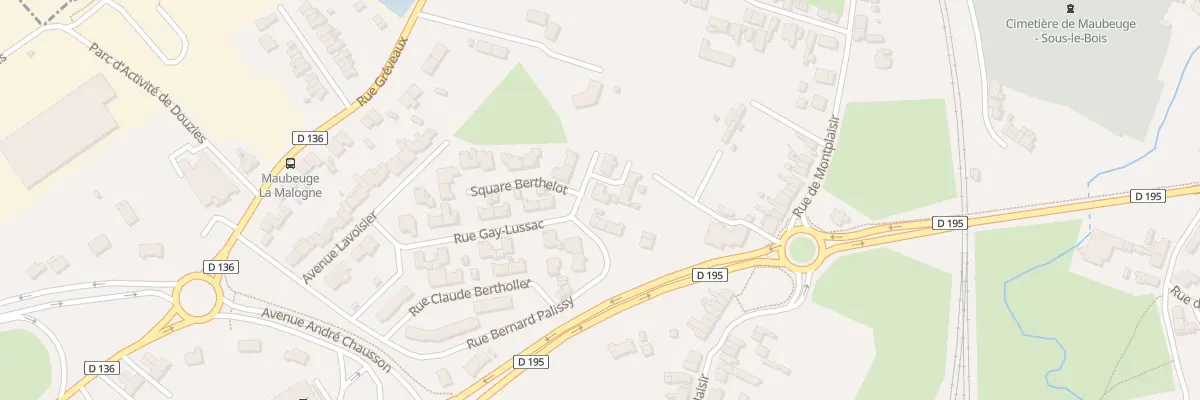 Plan du 13 Rue Gay - Lussac à Maubeuge