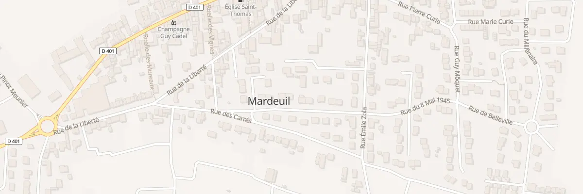 Plan du 12 Rue Henri Martin à Mardeuil