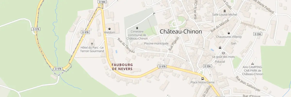 Plan du 24 Rue du Terreau à Château-Chinon (Ville)
