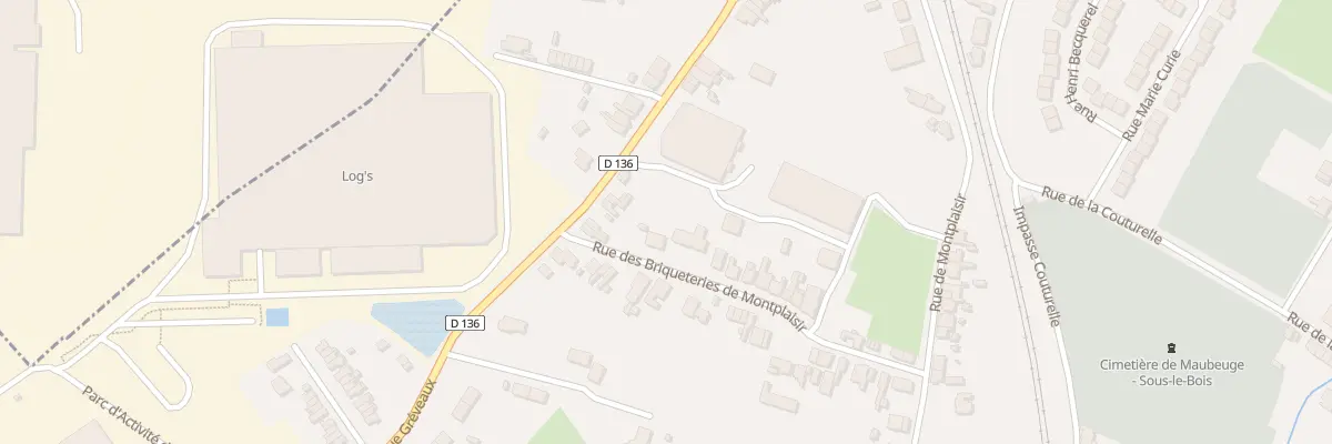 Plan du 26 Rue Brique Montplaisir à Maubeuge