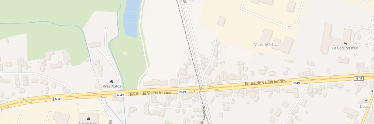 Plan du 8 Rte de Valenciennes à Feignies