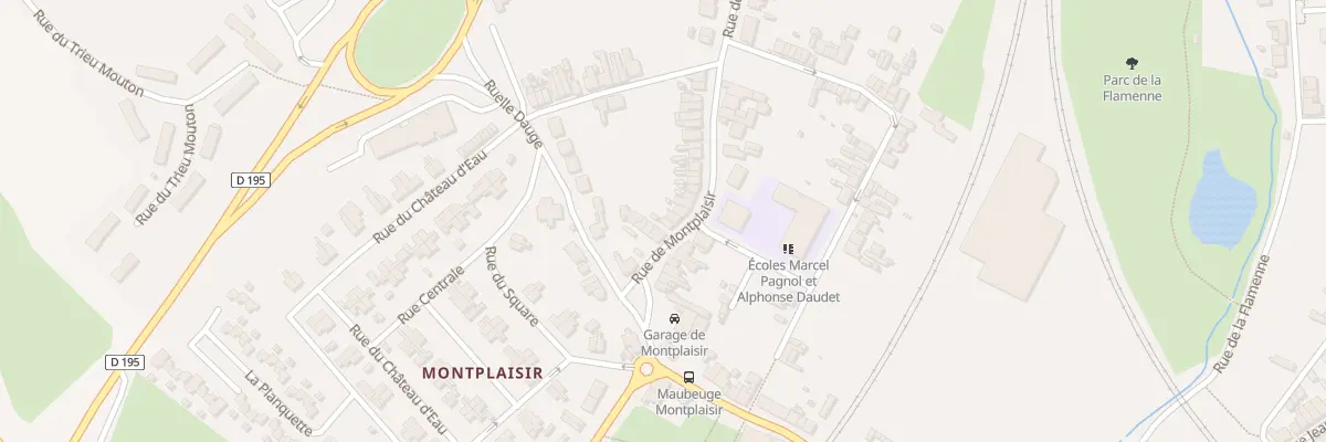 Plan du 142 Rue de Montplaisir à Maubeuge