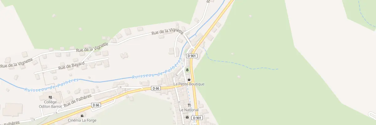 Plan du 7 Rte de Mende à Villefort