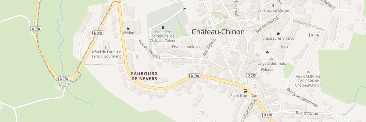 Plan du 27 Rue du Terreau à Château-Chinon (Ville)