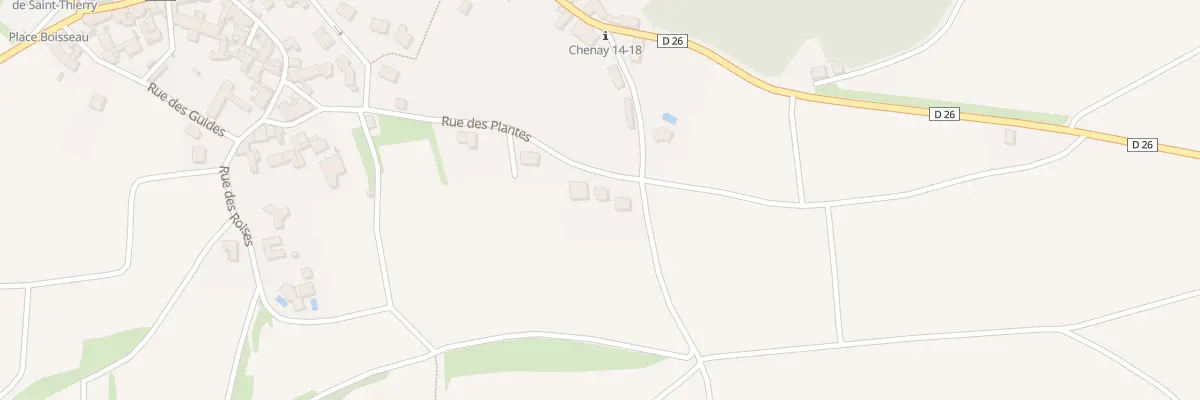 Plan du 3 Rue des Plantes à Chenay