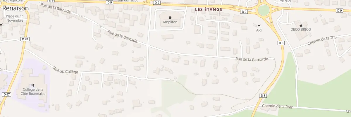 Plan du 418 Rue de la Bernarde à Renaison