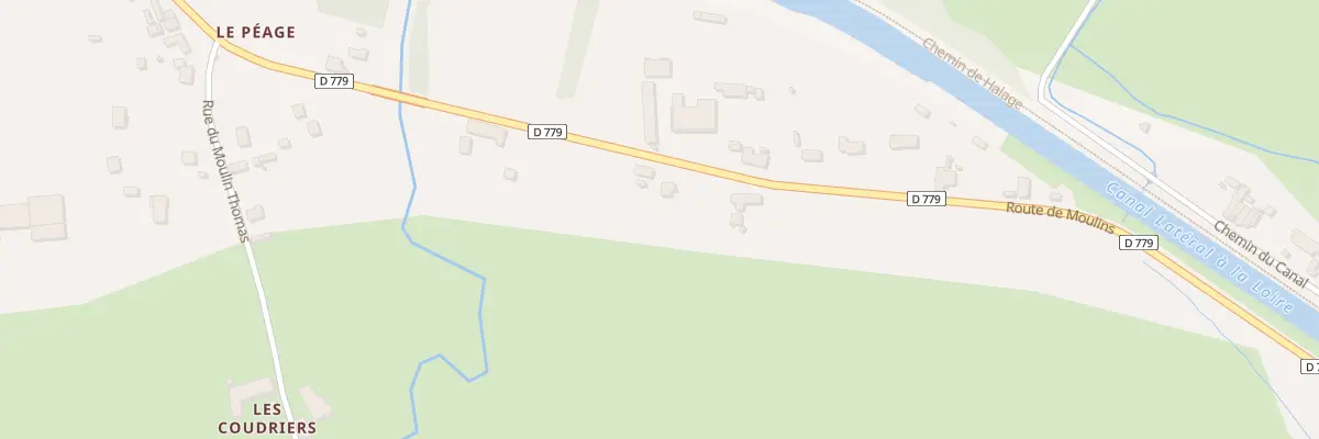 Plan du 57 Rte de Moulins à Molinet