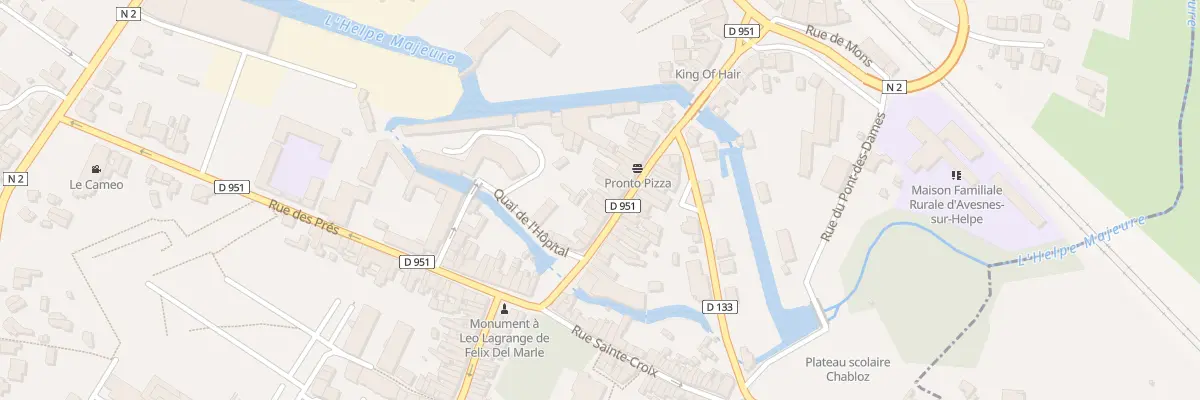 Plan du 13 Rue de Mons à Avesnes-sur-Helpe