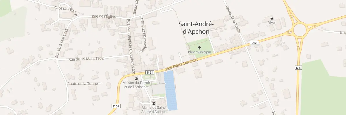 Plan du 1 Rue Pierre Durantet à Saint-André-d’Apchon