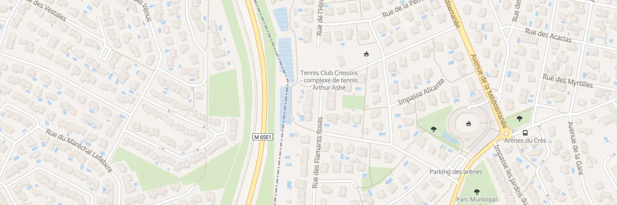 Plan du 4 Rue des Flamants Roses au Crès