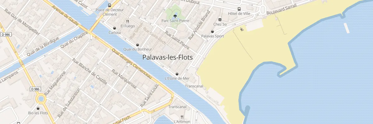 Plan du 1 Rue Saint Roch à Palavas-les-Flots