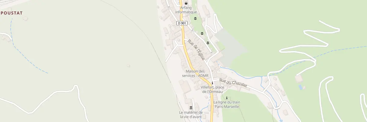 Plan du 12 Av des Cèvènnes à Villefort