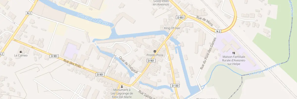 Plan du 25 Rue de Mons à Avesnes-sur-Helpe