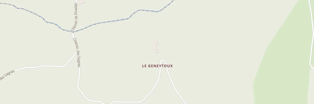 Plan du 580 Che de Geneytoux à Lérigneux