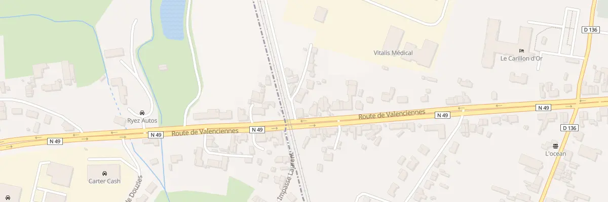 Plan du 2 Imp du Champ l’Abbesse à Maubeuge