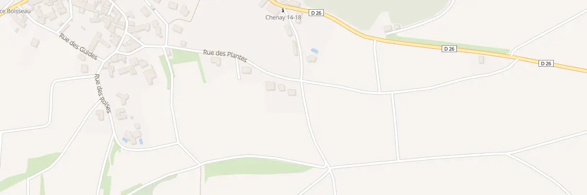 Plan du 1 Rue des Plantes à Chenay