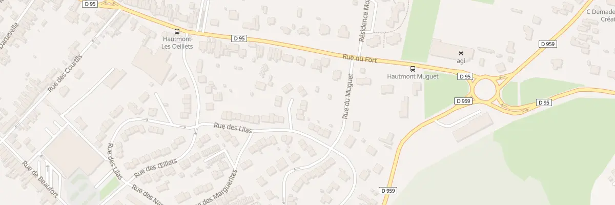 Plan du 59 Rue des Lilas à Hautmont
