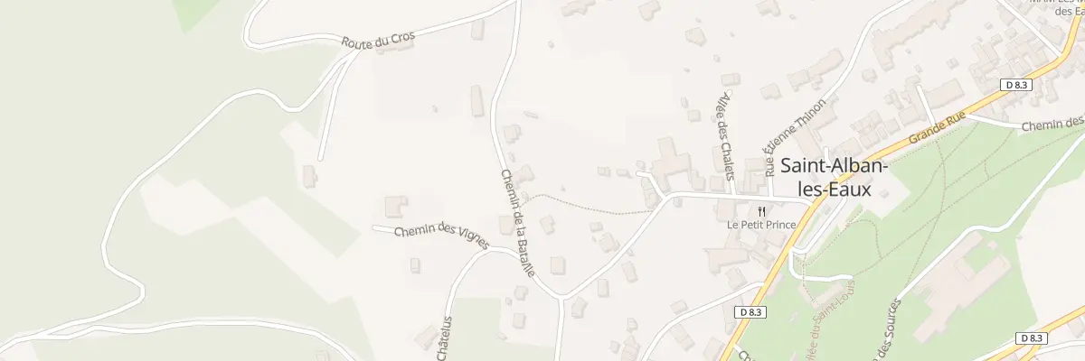 Plan du 111 Che de la Bataille à Saint-Alban-les-Eaux