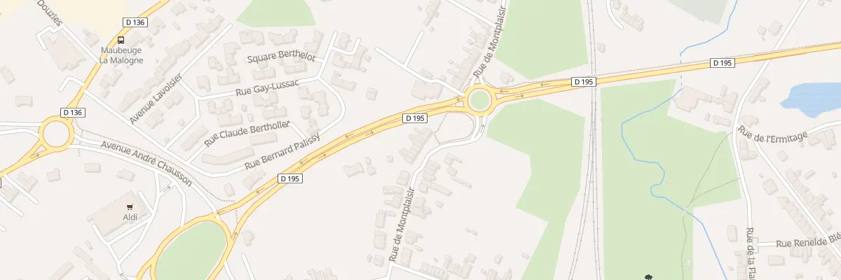 Plan du 72 Rue de Montplaisir à Maubeuge