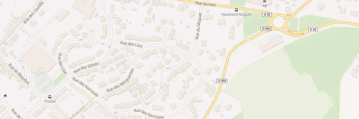 Plan du 54 Rue des Lilas à Hautmont