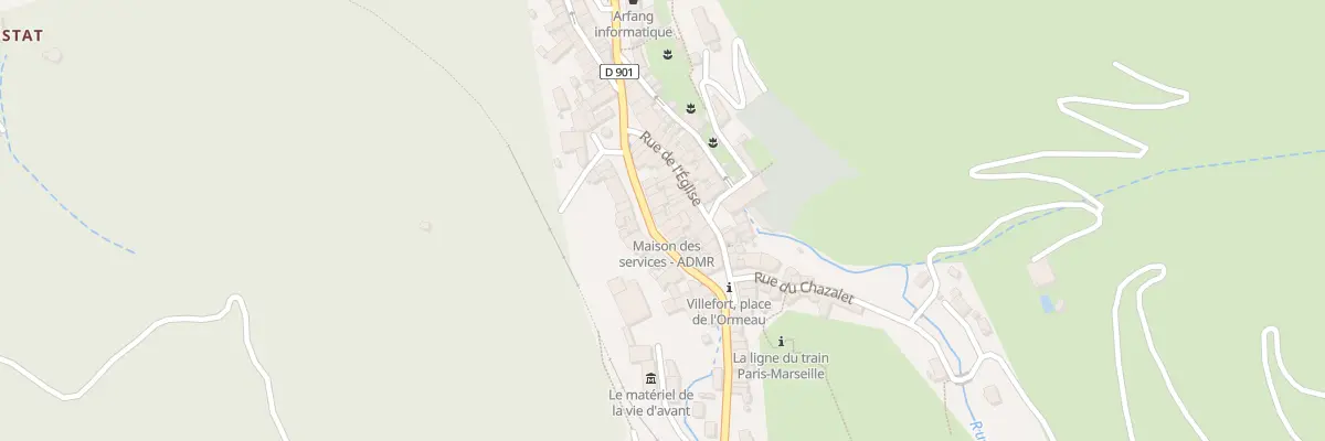 Plan du 15 Av des Cèvènnes à Villefort