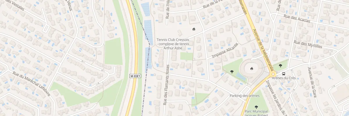 Plan du 3 Rue des Flamants Roses au Crès